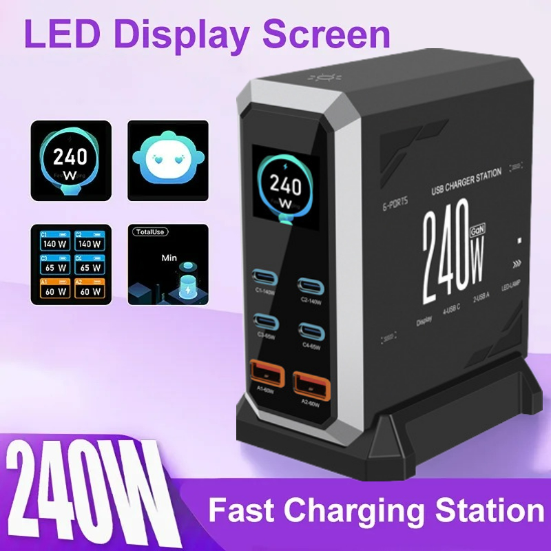 Laptop Charger - NUEVO Cargador GaN 2026 de 240W,