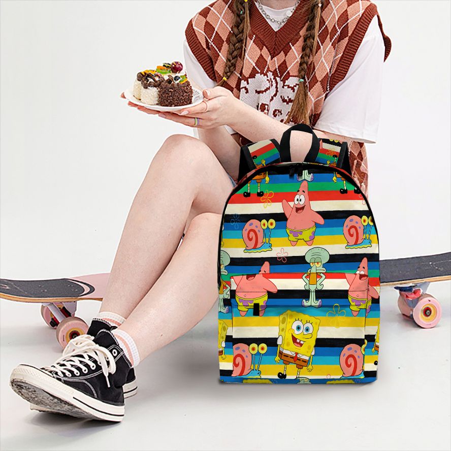 Laptop Bag - Mochila con estampado de rayas de
