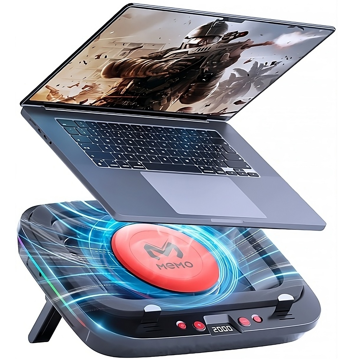 Laptop Cooling Pad - Enfriador de computadora portátil Memo con