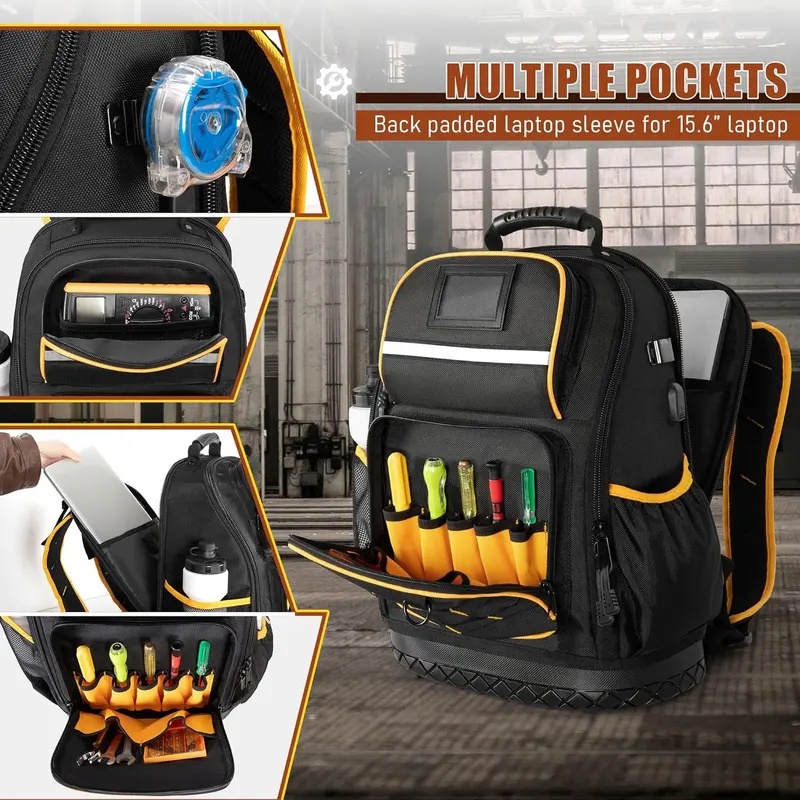 Laptop Sleeve - Mochila Multifuncional para Herramientas con Base