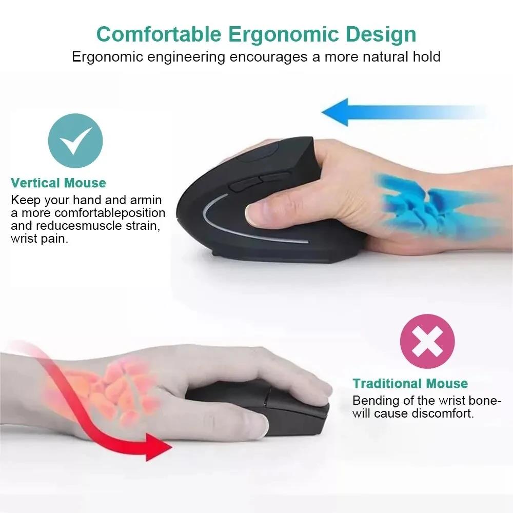 Ratón Vertical ergonómico, rat - Laptop Mouse reseña y precio