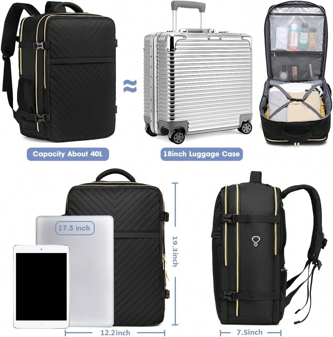 Mochila de viaje grande, aprob - Laptop Bag reseña y precio