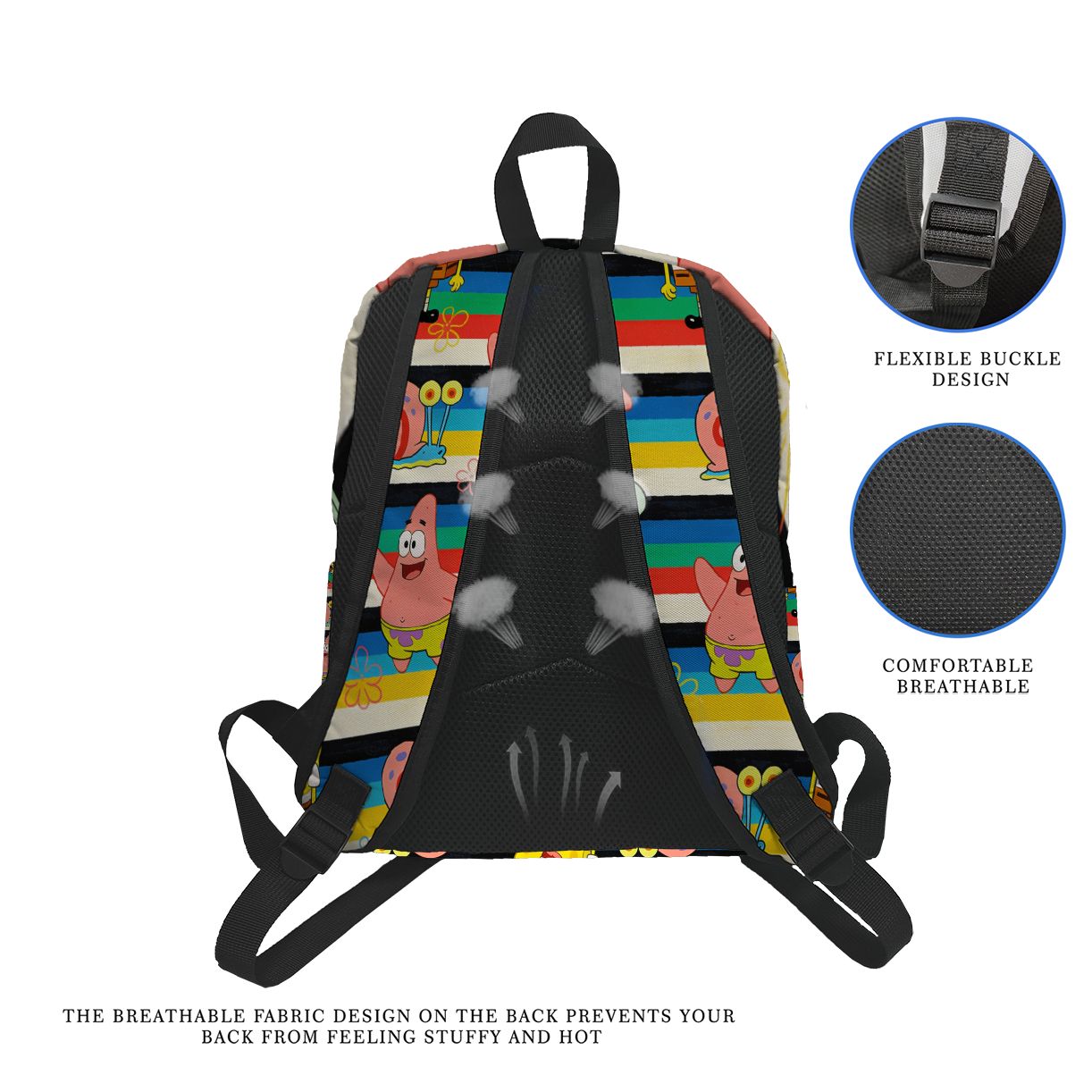 Mochila con estampado de rayas - Laptop Bag reseña y precio