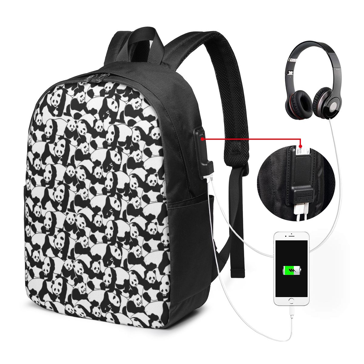 Mochila con diseño de panda, b - Laptop Bag reseña y precio